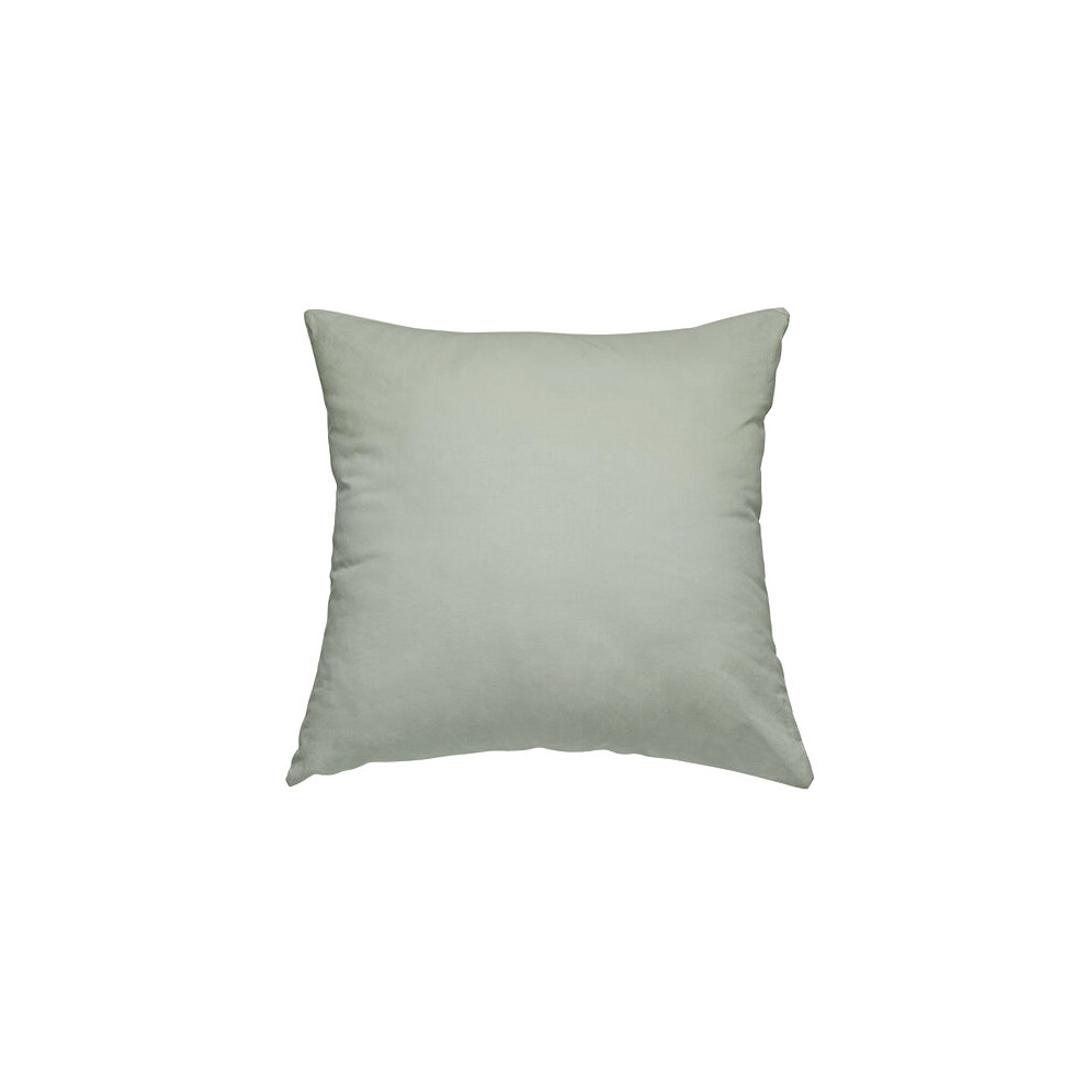 (Small) Velvet Fabric Brushed Cotton Cloud Silver Plain Cushions Piped Finish Handmade To Order-image-OPC-P7DQV9B-NEW