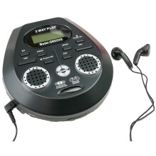 Steepletone Groove CD Discman, Built-In SPEAKERS, Ultra Compact Personal CD Player, Bluetooth Transmitter (music to Bluetooth speaker, or headphones)