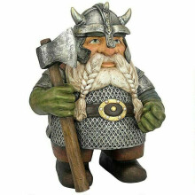 Viking Victor Norse Dwarf Gnome Yard Statue Decor