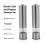 2X Electric Salt Pepper Mills Grinder Set Shaker Adjustable Coarseness 5