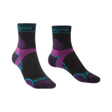 (Small, Black / Purple) HIKE Lightweight Merino Performance Boot Original Womens - Small