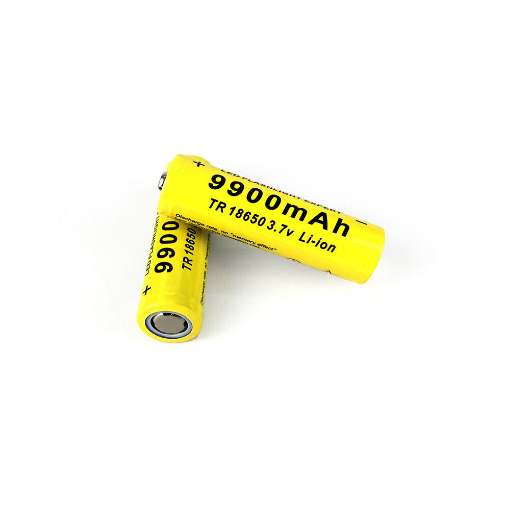 2X 18650 9900mAh power battery 3.7v rechargeable Li-on battery