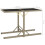 VidaXL vidaXL Gartentisch Beige 1105372 cm Glas und Poly Rattan 5