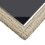 VidaXL vidaXL Gartentisch Beige 1105372 cm Glas und Poly Rattan 4
