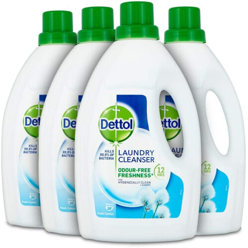 Dettol Antibacterial Laundry Cleanser Liquid Additive, Fresh Cotton