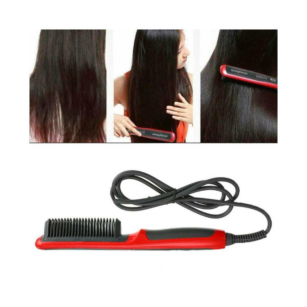 Straight Hair Straightener Ionic Curler Curling Ceramics Styling Comb Styler