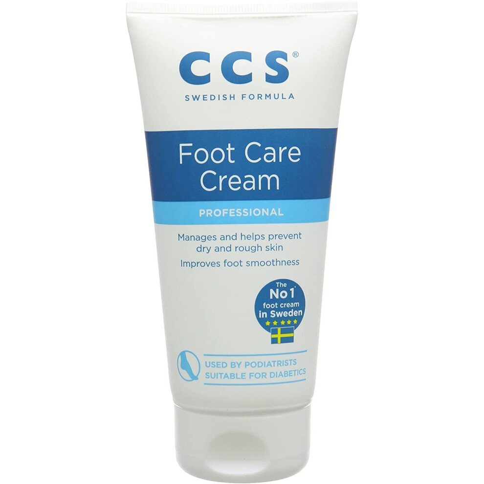 CCS Professional Foot Care Cream, 175 ml, 10 Percent Urea, Softens & Prevents Dry, Rough Skin
