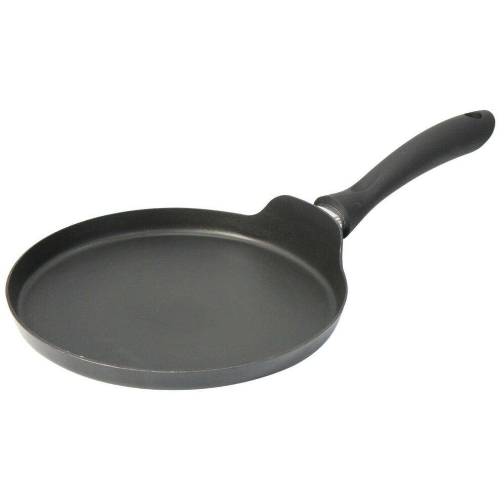 25cm Aluminium Non-Stick Frying Pan for Pancake Day, Black-image-OPC-P7DR98K-NEW