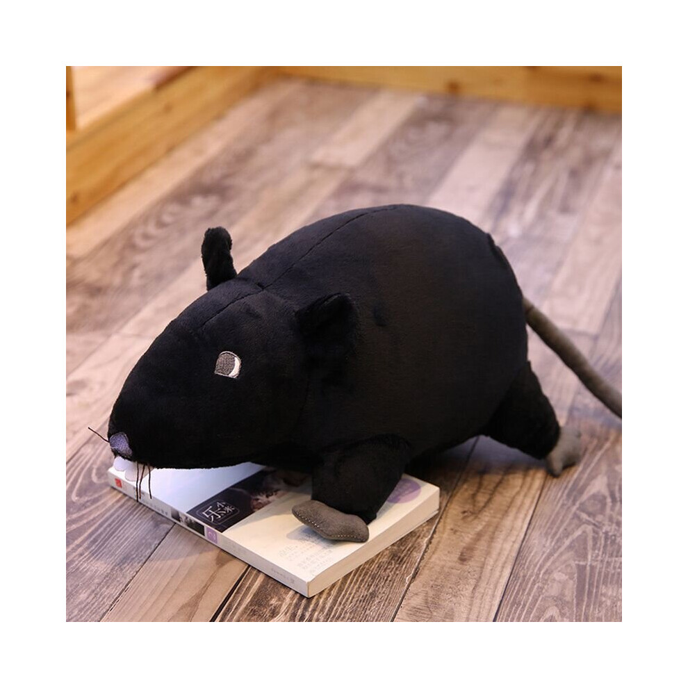 (Black) Gosig Ratta Rat Plush Toy Cuddly Doll