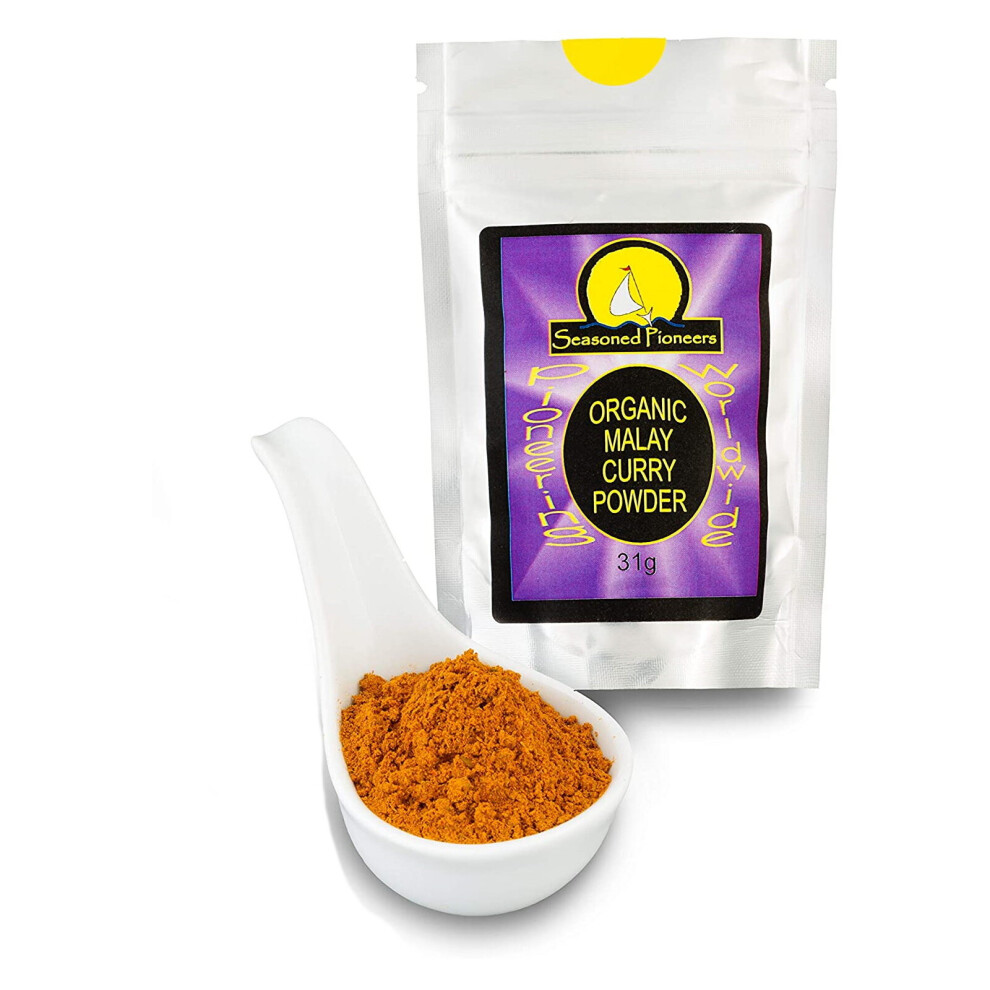 Seasoned Pioneers Organic Malay Curry Powder 31G Malaysian Spice Mix