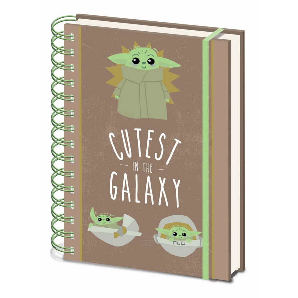 Star Wars: The Mandalorian Cutest In The Galaxy A5 Wirebound Notebook