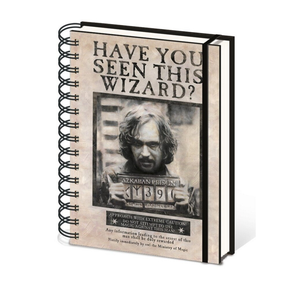Harry Potter Wanted Sirius Black A5 Wirebound Notebook