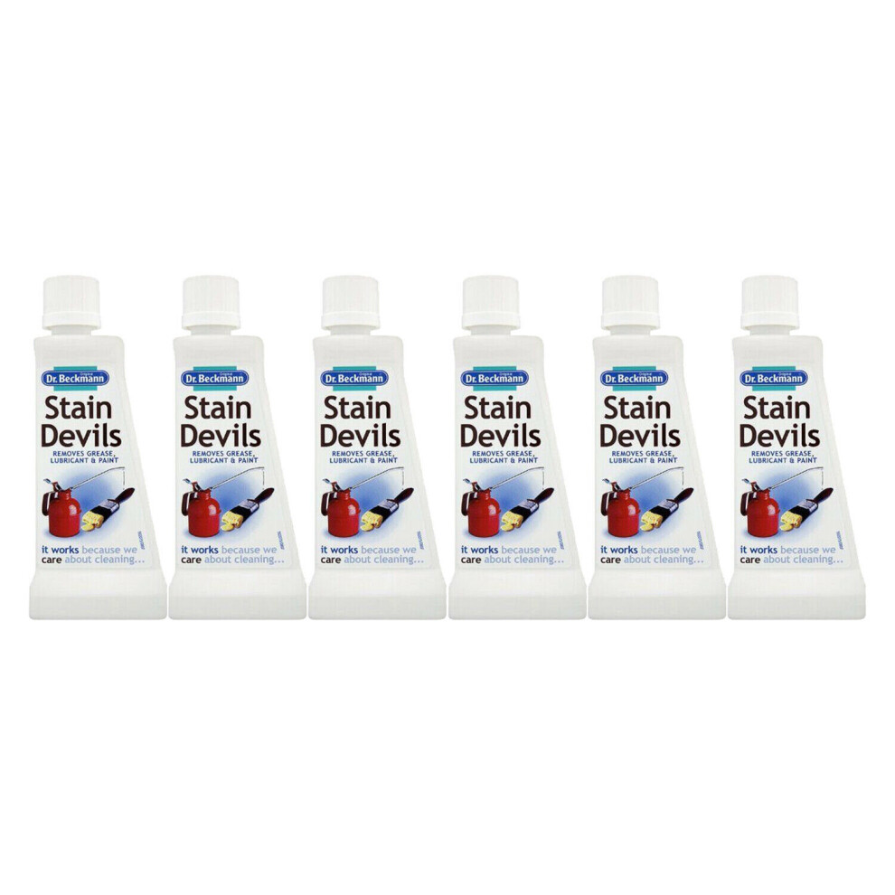 6 x Dr Beckmann Stain Devil for Grease Lubricant & Paint 50ml