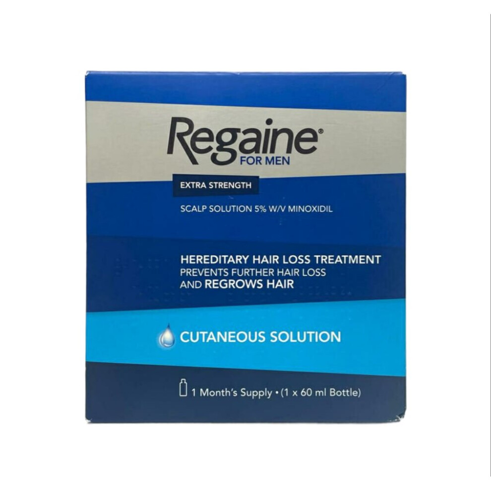 Regaine For Men Extra Strength Cutaneous Solution 60 Ml 1 Month Supply