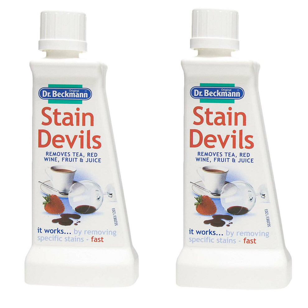 2 x Dr Beckmann Stain Devils for Tea Red Wine & Fruit Juice 50ml