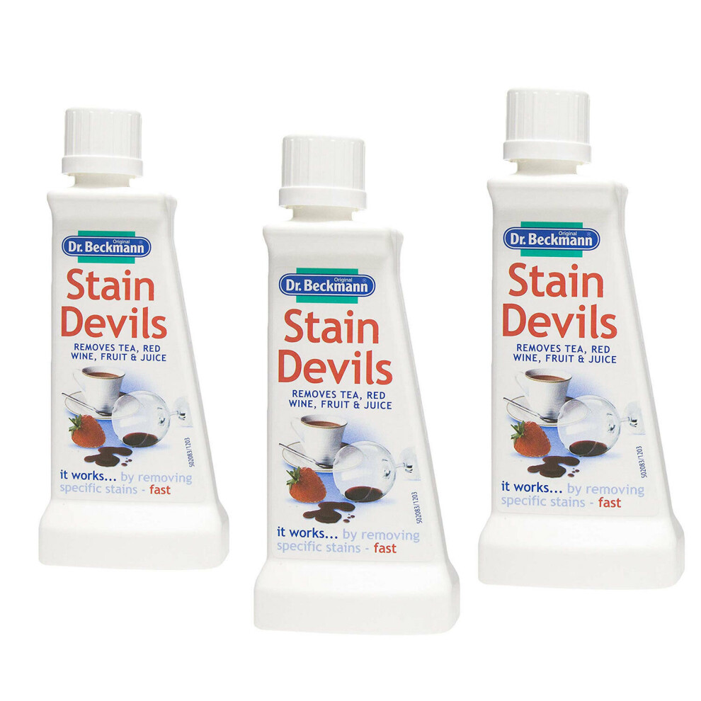 3 x Dr Beckmann Stain Devils for Tea Red Wine & Fruit Juice 50ml