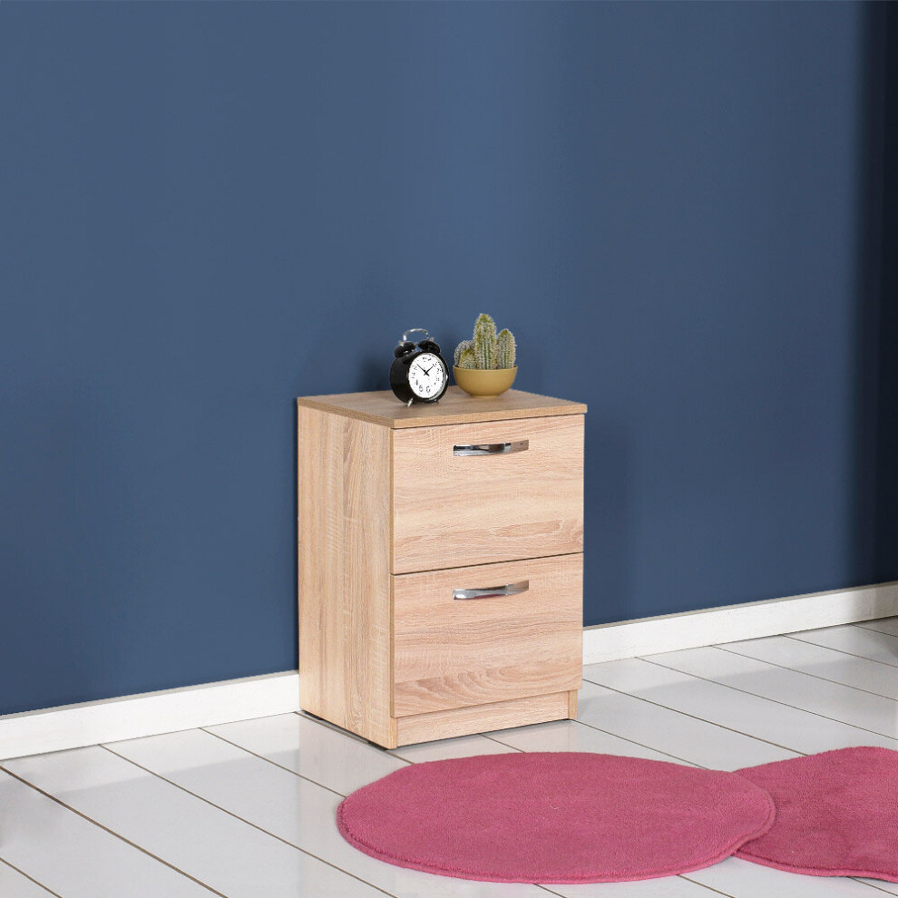 Adore Tall Bedside Cabinet in Sonoma Oak