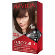 Revlon ColorSilk Hårfärg, [32] Mörk Mahognybrun 1 st (Pack om 12)