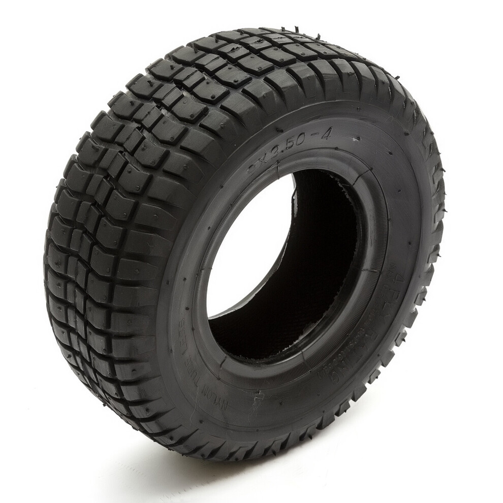 Off Road Knobbly Tubeless Tyre 9X3.50-4 9X350-4 4 Inch Wheel Rim Petrol Scooter 5055583001444