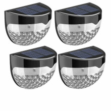4pk Solar Powered 6 LED SMD Garden Outdoor Fence/Deck/Wall/Stairway Lights G-0152