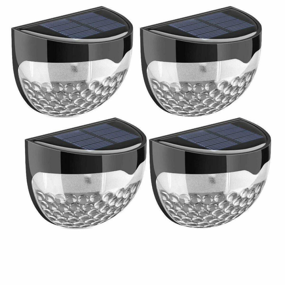 4pk Solar Powered 6 LED SMD Garden Outdoor Fence/Deck/Wall/Stairway Lights G-0152