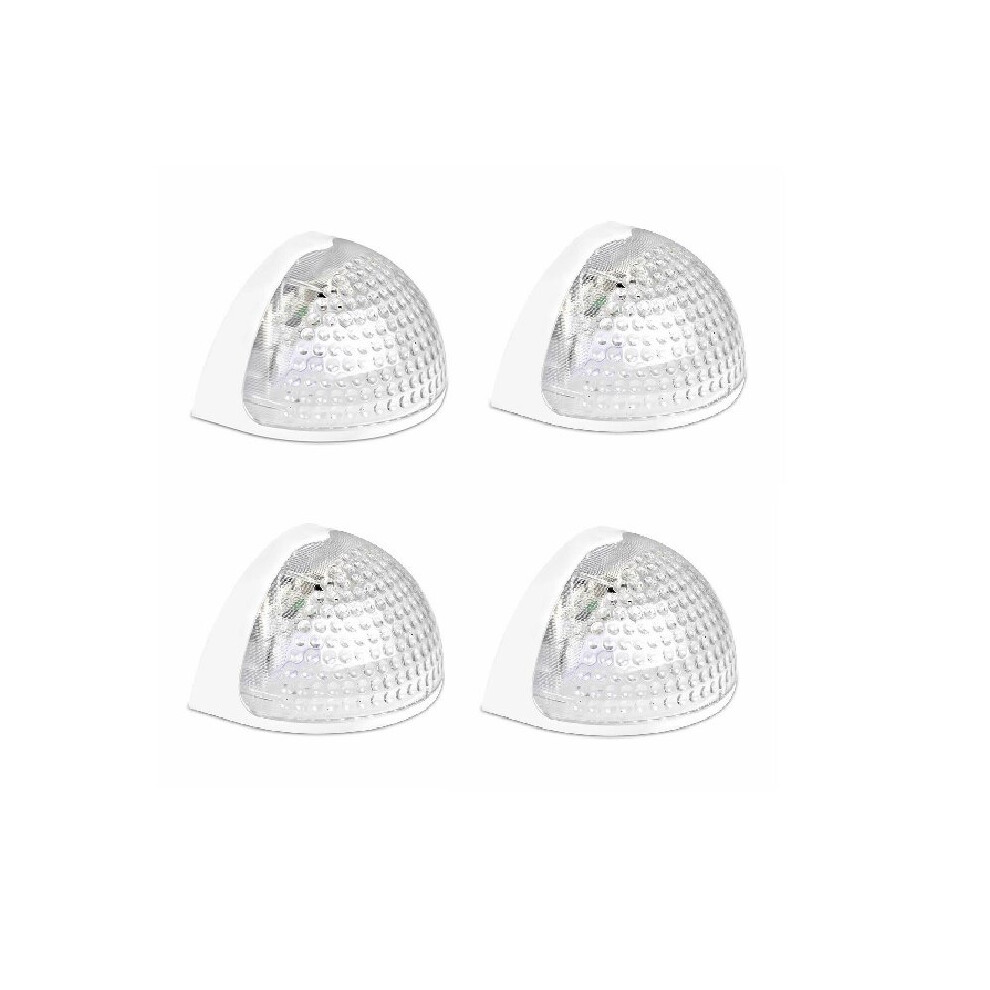 4pk Solar Powered 6 LED Garden Outdoor Fence/Deck Lights Waterproof White G-0153