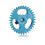 SLOT.IT 34 Teeth Lightened Hex Screw M2 Ergal 18mm SIGA1834E 1