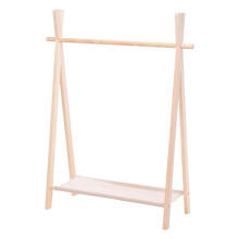 Childrens Clothing Rail Wooden Hanging Wardrobe Storage Kids Clothes
