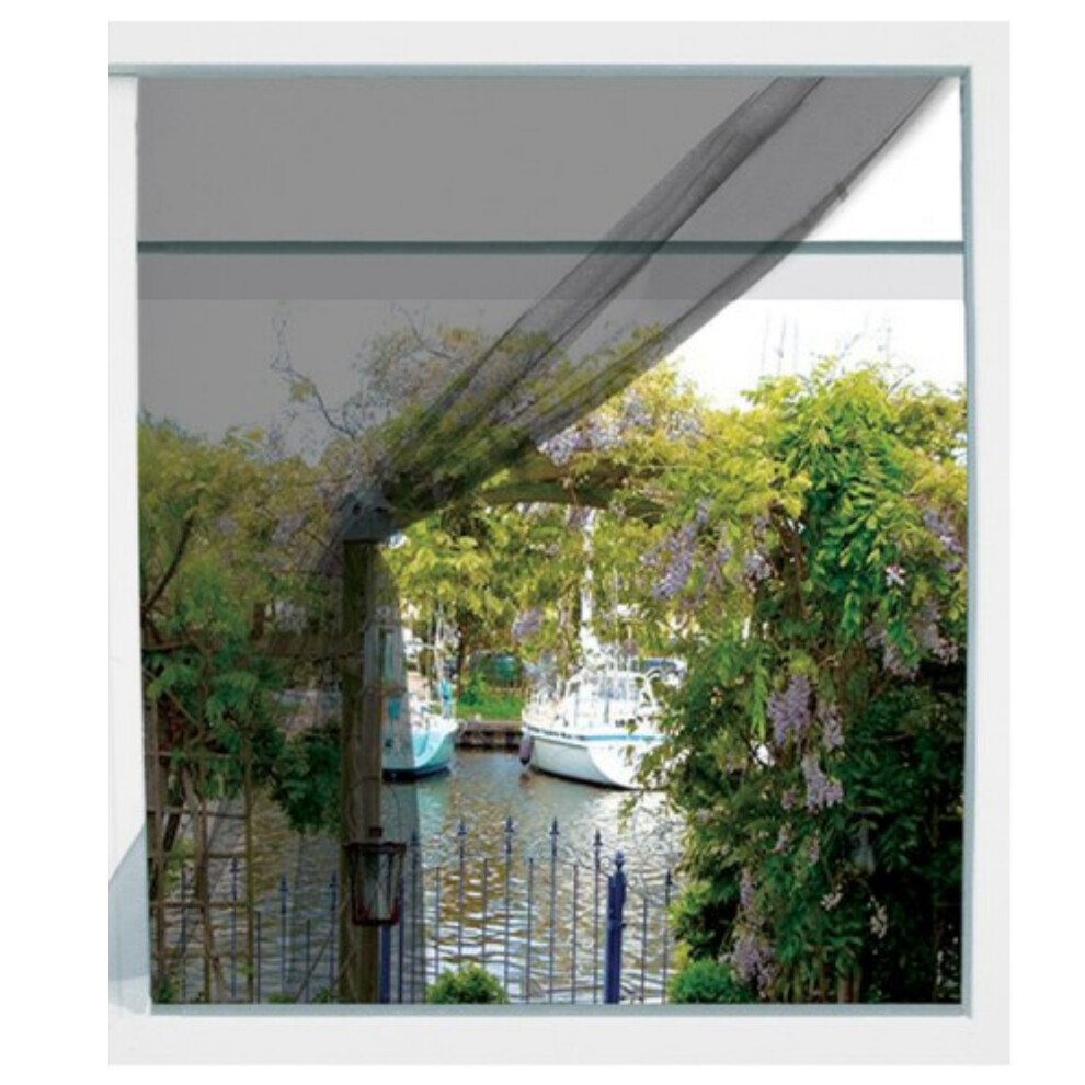 (Window Screen Black) GEEZY Door Window Curtain Anti Mosquito Net Screen Insect Bug Mosquito Fly Mesh Guard