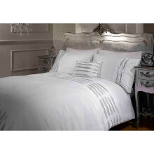 Rapport Crystal White Single Duvet Cover Set