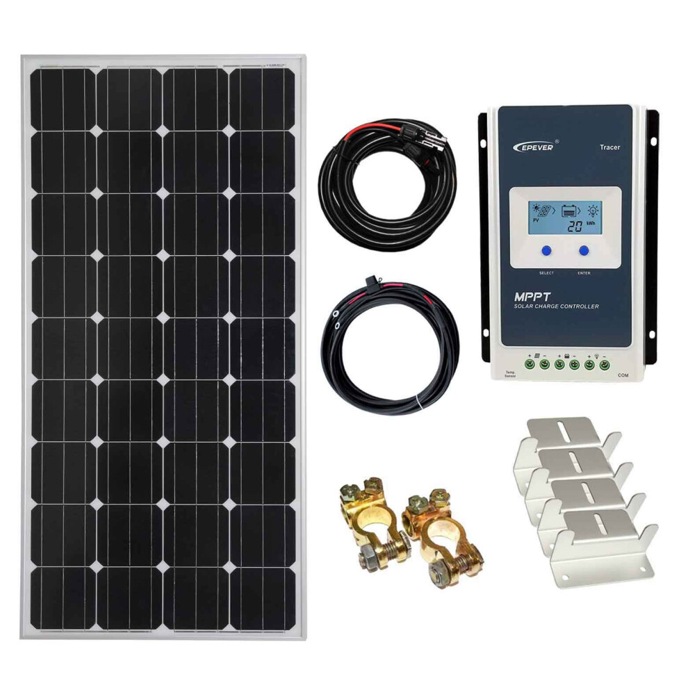 150w Mono Solar Panel Kit 12V/24V with MPPT controller - K4M