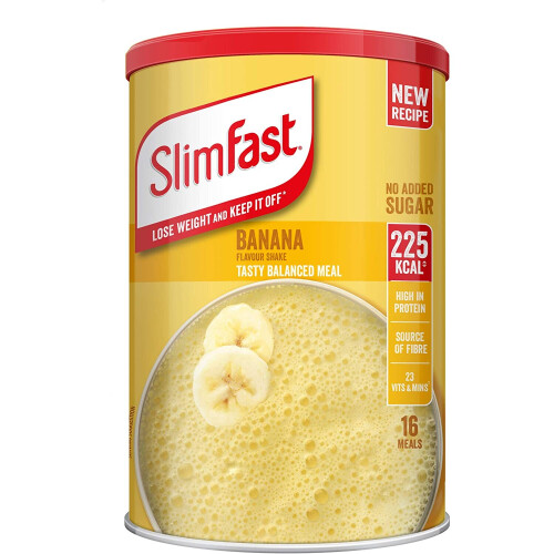 SlimFast Meal Shake Banana - New Recipe, 16 Servings, Calorie-Controlled Meal Replacement for Weight Loss