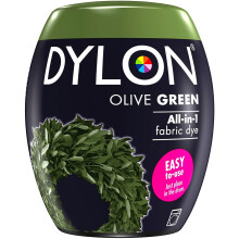 DYLON Washing Machine Fabric Dye Pod for Clothes & Soft Furnishings, 350g – Olive Green