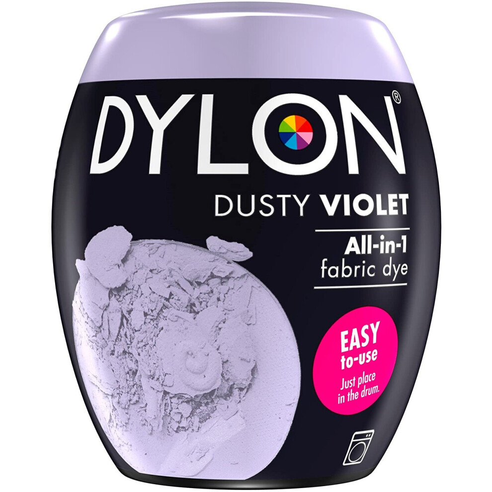 DYLON Washing Machine Fabric Dye Pod for Clothes & Soft Furnishings, 350g â Dusty Violet