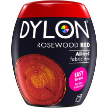 DYLON Washing Machine Fabric Dye Pod for Clothes & Soft Furnishings, 350g – Rosewood Red