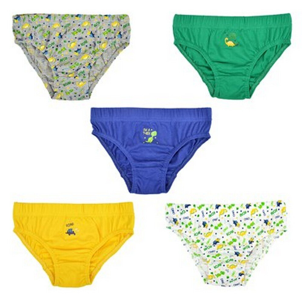 (2-3 Years, Multicolured) Tom Franks Kids Boys Dinosaur Briefs (Pack Of 5)