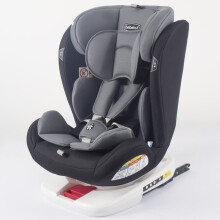 (Grey/Black) ISOFIX CHILD CAR SEAT 0-36kg GROUP 0+/1/2/3 360° ROTATING