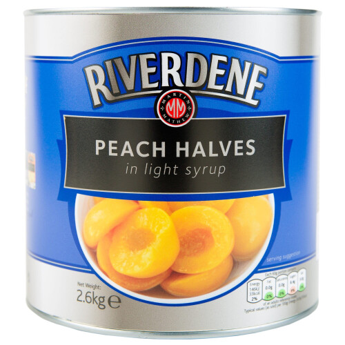 Riverdene Peach Halves in Syrup - 6x2.5kg