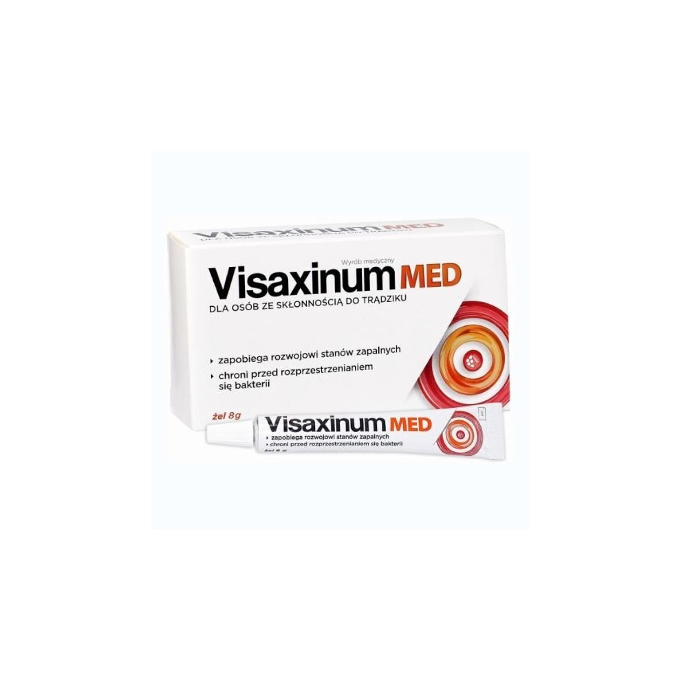 Visaxinum Med, Å¼el, 8 g, prone to acne, skÅonnoÅÄ do trÄdziku