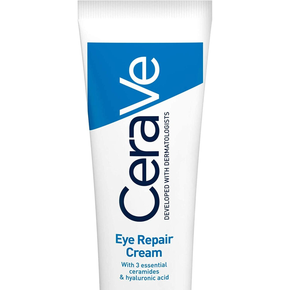 CeraVe Eye Repair Cream | 14 ml/0.5 oz | Eye Cream for Dark Circles & Puffiness