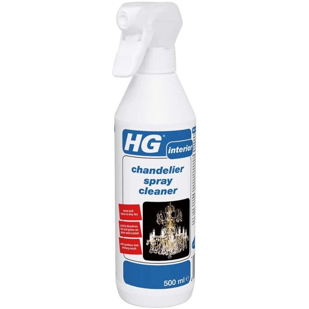 HG Chandelier Spray Cleaner 500 ml - Removes Dirt and Soot Without Streaks - for More Sparkle