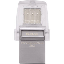 (64GB) Kingston Technology DTDUO3C/64GB Data Traveler 64 GB micro Duo Type C USB 3.1 Gen