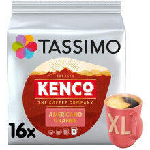 Tassimo Kenco Americano Grande Coffee Pods (Pack of 5, Total 80 Coffee Capsules)