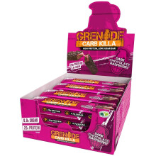 Grenade Carb Killa High Protein and Low Carb Bar, 12 x 60 g - Dark Chocolate Raspberry
