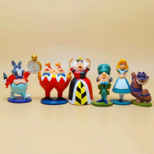 Alice no País das Maravilhas Figura de Ação Brinquedo para Topo de Bolo