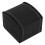 (Black) Single Grid Leather Watch Box Bracelet Storage 1
