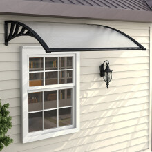 (L150*W100*H28) Door Canopy Awning Window Rain Shelter Shade Roof Covers Front Back Porch