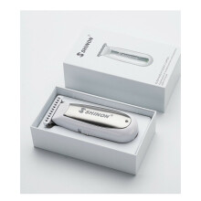 Low-Noise USB Hair Clipper for Babies - Baby-Safe Electric Kid Trimmer with Stainless Steel Cutter Head & Rounded Blade, Portable