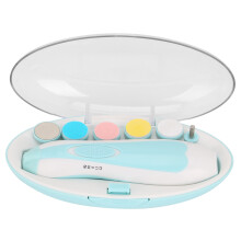 (Blue) Electric Baby Nail Toe File Tool Trimmer Toe Care