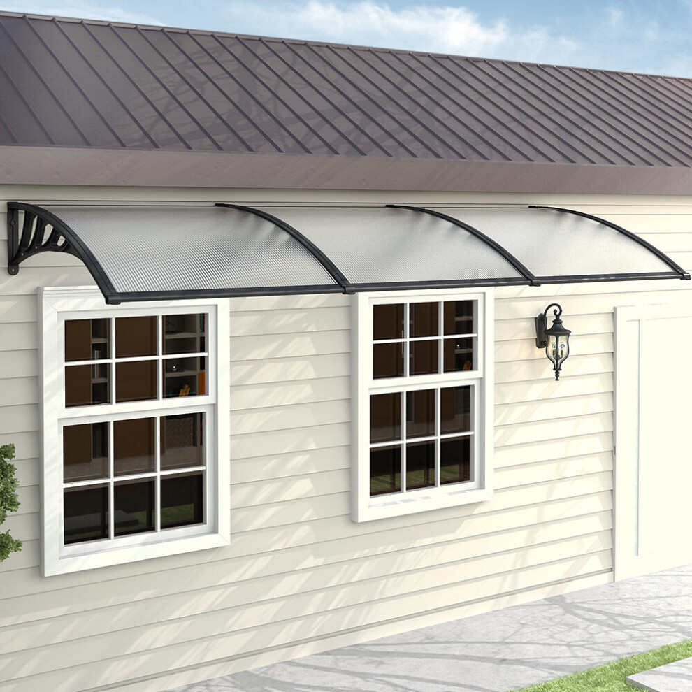 Window Porch Front Back Awning Door Canopy Roof Rain Cover 270 cm